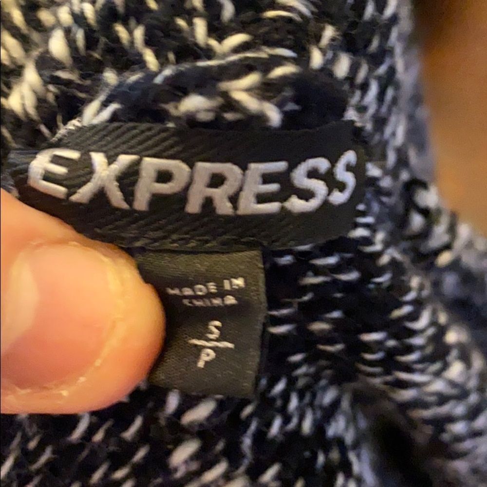 Express Multi Print Cardigan Open Style Sweater - Picture 7 of 8